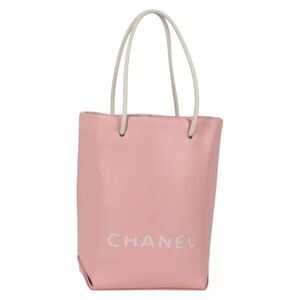 Chanel Essential Shopping Tote Leather Pink Leather Bag